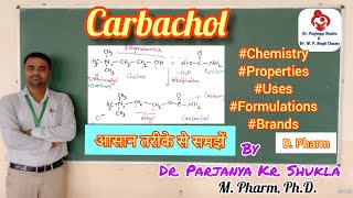 Carbachol  Cholinergic Agents  Pharmaceutical Chemistry  D Pharm  Direct Acting Cholinergic [upl. by Dorcia]