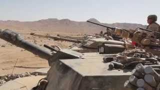 US Marine Tank Platoon Fires at Targets in Jordan Desert  M1A1 Abrams Tank Platoon in Jordan [upl. by Adnot854]