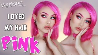 Extreme Hair Makeover ☆ Dyeing my Hair Pink 🦄 Step By Step How To Dye Hair [upl. by Edythe651]