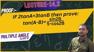 Lecture 142Multiple angleTrigonometryclass 10 OMath [upl. by Lekkim]