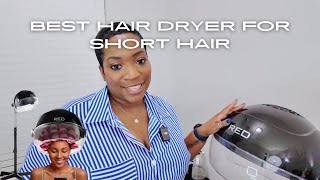 Best Hair Dryer for Short Hair  Red by Kiss Hooded Dryer Review  Ayana Abakah [upl. by Nart]