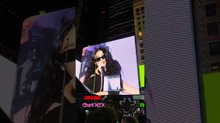 Charli XCX performing in Times Square for HampM🎤 subscribe shorts shortsvideo charlixcx nyc [upl. by Ainniz612]