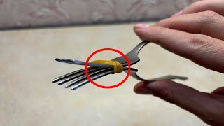 3 Rare Life Hacks with silicone rubber bands [upl. by Anastatius]