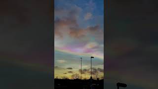 Polar stratospheric cloudsnacreous clouds in South Tyneside just after sunrise on 20 December 2023 [upl. by Salohcim]