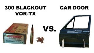 300 BLACKOUT VORTX vs Car Door Barnes BarrierBlind Bullet Test Part 1 [upl. by Nela]