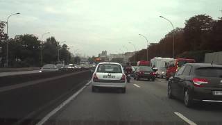 Paris Highway System les Autoroutes de Paris  Timelapse [upl. by Atikal]