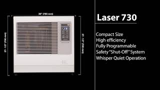 Toyotomi Toyostove Laser 730 15Second Spot  HighEfficiency Heating [upl. by Seidel]