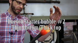 Starter bubbles  how to blow glass [upl. by Ennahtebazile]