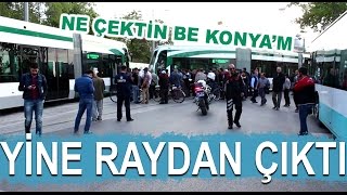 Konyada Tramvay yine raydan çıktı  Kanal 42 Haber Merkezi [upl. by Bunde]