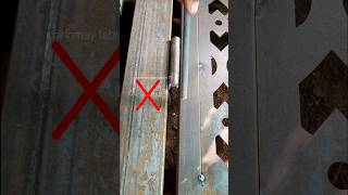 Installation door heavy Hinges  Hinges gap  fabrication tricks and tricks tipsandtricks [upl. by Edmon]