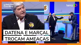 Datena deixa púlpito ameaça Marçal e dá bronca em candidatos [upl. by Nhabois]