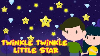 Twinkle Twinkle Little Star  Magical Lullaby for Bedtime  Kidsart [upl. by Wolfe]