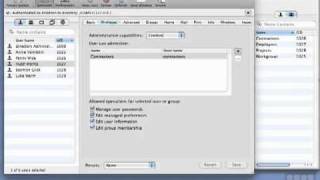 Configuring Administrators in WorkGroup Manager  106 Server Tutorial [upl. by Nednarb]