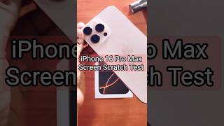 iPhone 16 Pro Max Screen Scratch Test 🔧 🔨 [upl. by Enneiluj]