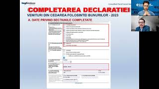 TUTORIAL Cum completezi Declarația Unică 2024 [upl. by Einttirb]