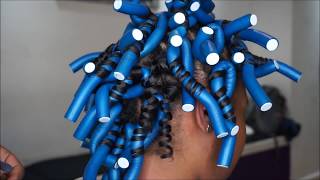 flexi rod set on type 4 hair [upl. by Adnohser]