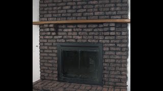 Brick Fireplace makeover [upl. by Ainehs]