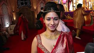 Tanisha Mukerji amp Niharica Raizada Celebrates Durga Puja [upl. by Aihseit]