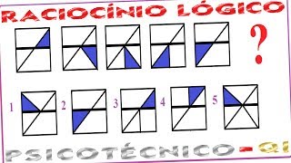 Raciocínio Lógico Sequência Figura Teste psicotécnico QI Quociente de Inteligência Detran Concurso [upl. by Ahsuas]