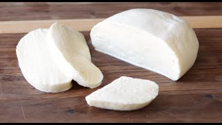 How to Make Mozzarella Cheese 2 Ingredients Without Rennet  Homemade Cheese Recipe [upl. by Eidaj]