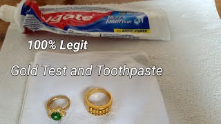 Gold Test at Home using toothpaste [upl. by Mayap]