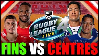 Full Team of NRL Centres Take on the Dolphins on RLL4 [upl. by Norej958]