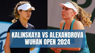 Anna Kalinskaya vs Ekaterina Alexandrova Full Highlights  WTA Wuhan Open China Tennis 2024 Round 2 [upl. by Broadbent500]