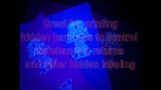 Invisible Black Light Ink  Pad Screen Printing Ink for Garments and Garment Tags ICNversion [upl. by Alodi]