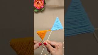 wall hanging craft idea diy shorts [upl. by Carbone]