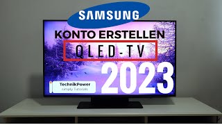 Samsung QLED TV 2023 Konto erstellen [upl. by Margarida937]