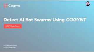 Detect AI Bot Swarms Using COGYNT [upl. by Sixel]