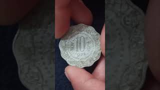 OLD 10 PAISE COIN 1972  YOUTUBE SHORTS [upl. by Nogem]