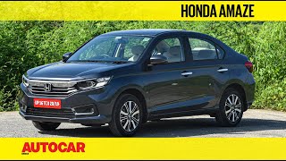 2021 Honda Amaze facelift  Its all in the details  First Drive  Autocar India [upl. by Eelrak951]