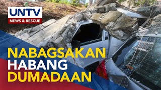 3 dumadaang sasakyan nabagsakan ng gumuhong pader sa Las Piñas City 4 indibidwal sugatan [upl. by Akimert]