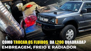 Como Trocar o Fluido de Embreagem Freio e Radiador da Caminhonete L200 Antiga  Dica de Manutenção [upl. by Llekcor]