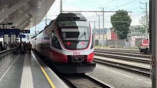 Einfahrt SBahn Salzburg S3 Freilassing  GollingAbtenau in Salzburg Hbf 02072024 4K HDR [upl. by Iturhs209]