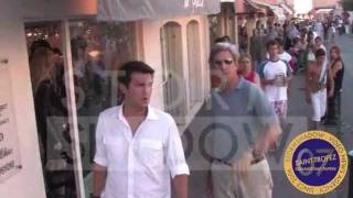 ST TROPEZ 2007  US senator John Kerry on holidays in St Tropez [upl. by Anaeed]