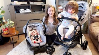 Unboxing My New Reborn Baby Stroller and Car Seat Travel System Combo [upl. by Stanislaw]