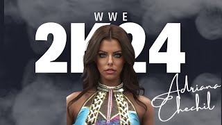 4K PS5 WWE 2K24  Adult Star Adriana Chechik Vs Carmella for TBD Rights [upl. by Cadmar]