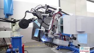 Tiesse Robot  Saldatura cabine trattori [upl. by Ennairak]