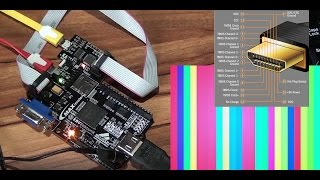 maXimator MAX10 FPGA example project simple HDMI tester [upl. by Waynant787]