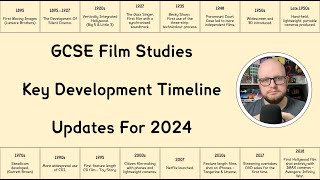 GCSE Film Studies Revision Key Development Timeline Updated For 2024 [upl. by Rramaj]