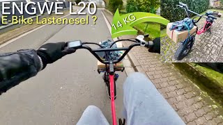 Praktischer Lastenesel Transportfahrt mit dem ENGWE L20 E Bike [upl. by Reiner]