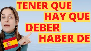 Las PERÍFRASIS VERBALES de OBLIGACIÓN o Necesidad en español ¿Cuáles son ¿Cómo se usan 🇪🇸 [upl. by Labanna341]