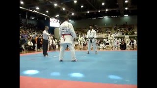 Karate Marinozzi  WK Shotocup Marinozzi vs Ogata kumite [upl. by Ydiarf]