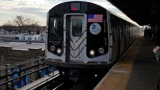 BMT Jamaica Line Riding R160A J Train from Crescent St  Jamaica Center 3202017 [upl. by Asilim604]