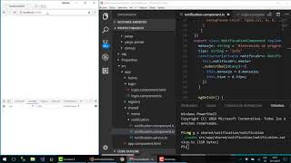 18 Barra de Notificaciones con tiempo en Angular 5 [upl. by Auqenahc]