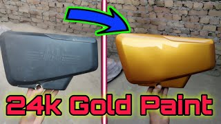 24K Gold Paint for Honda 125 plastic covers  Honda 125 gold Edition paint  gold plated gold paint [upl. by Pero833]