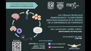 Las células troncales embrionarias y pluripotentes en el estudio de la Enfermedad de Parkinson [upl. by Eirok]