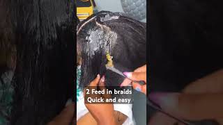 I Discovered the BEST 2 Feedin Braids Technique for Natural Hair AFTER 3 MONTHS of Trial and Error [upl. by Kamat]